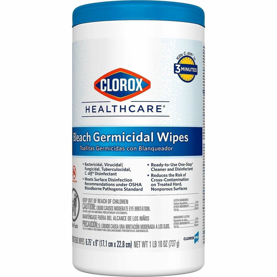 Clorox Healthcare Bleach Germicidal Wipes