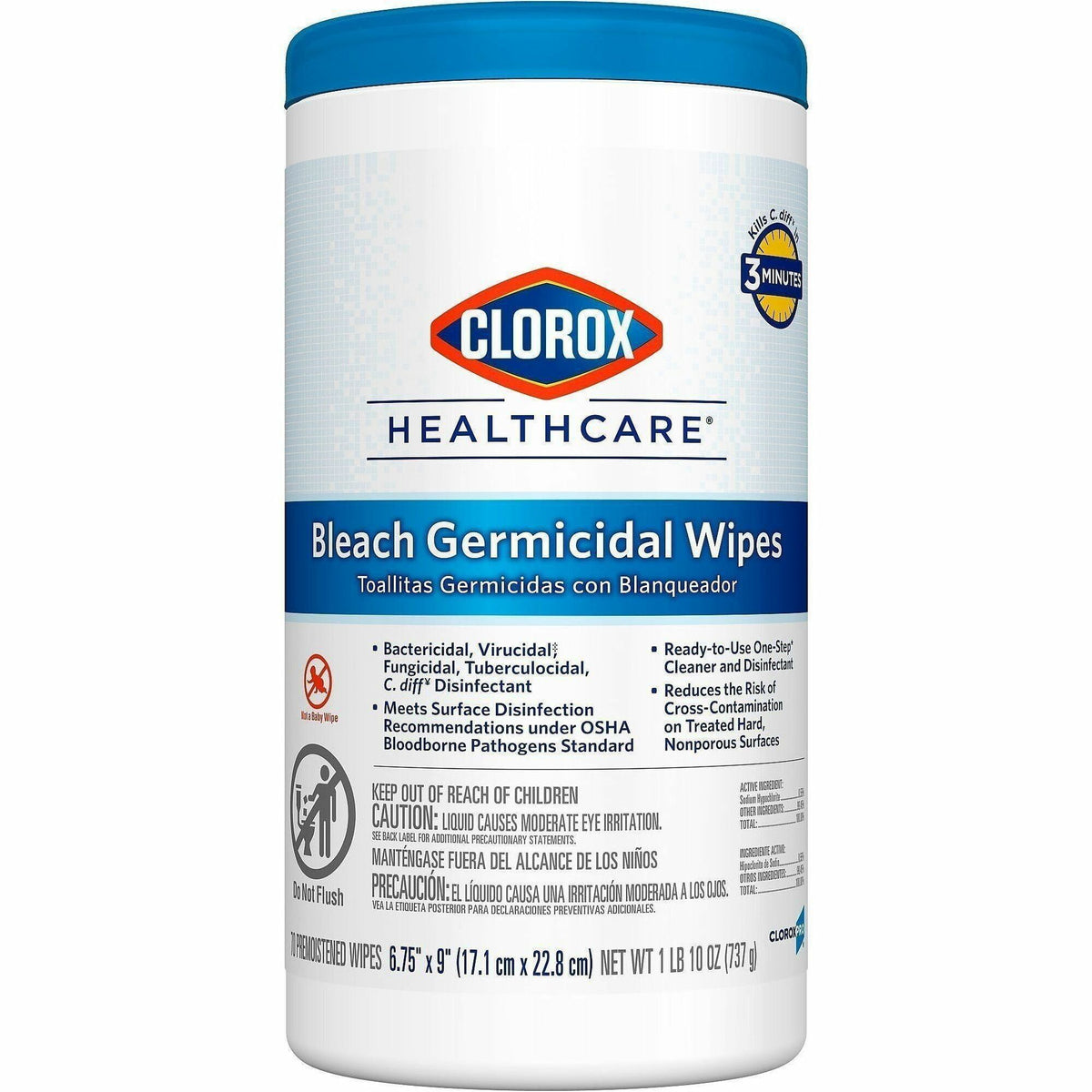 Clorox Healthcare Bleach Germicidal Wipes