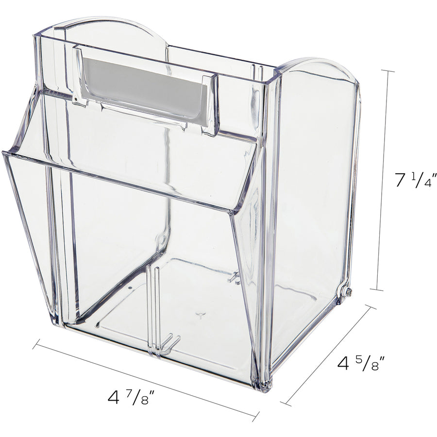 Deflecto Tilt Bin Interlocking Multi-Bin Storage Organizer