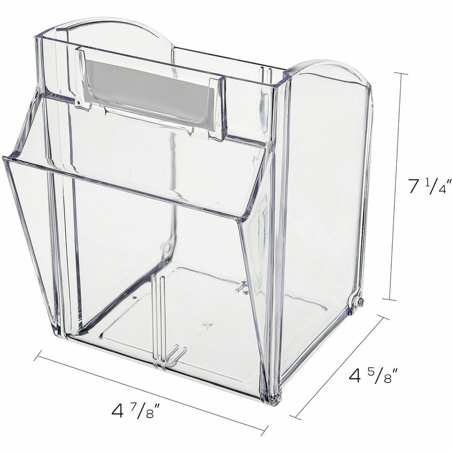 Deflecto Tilt Bin Interlocking Multi-Bin Storage Organizer