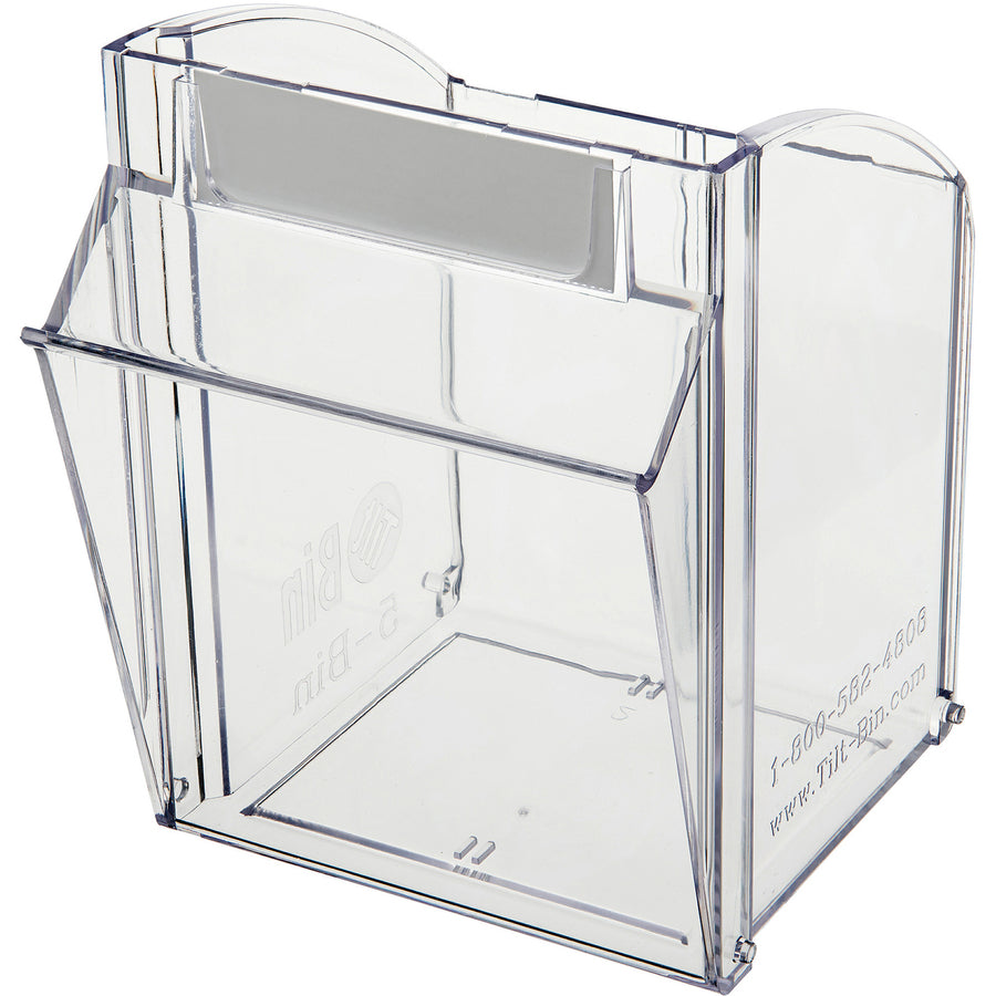 Deflecto Tilt Bin Interlocking Multi-Bin Storage Organizer