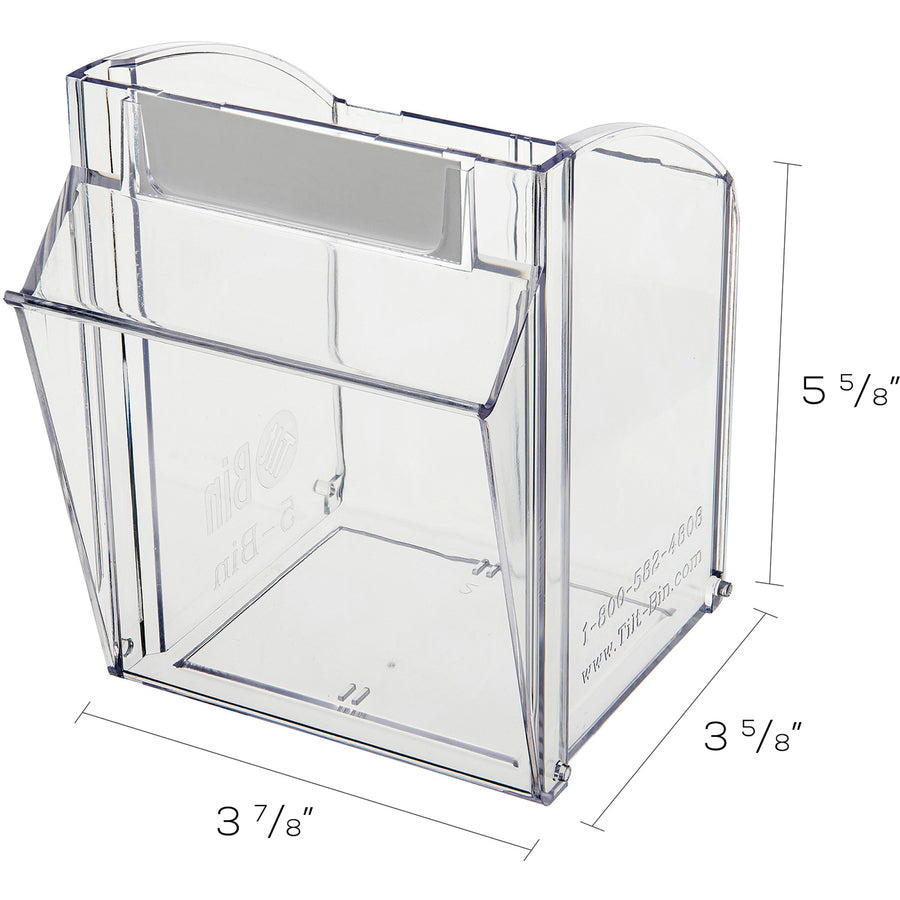 Deflecto Tilt Bin Interlocking Multi-Bin Storage Organizer