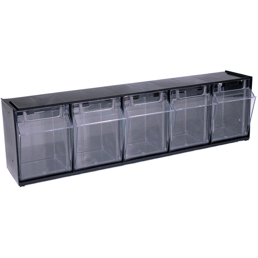 Deflecto Tilt Bin Interlocking Multi-Bin Storage Organizer