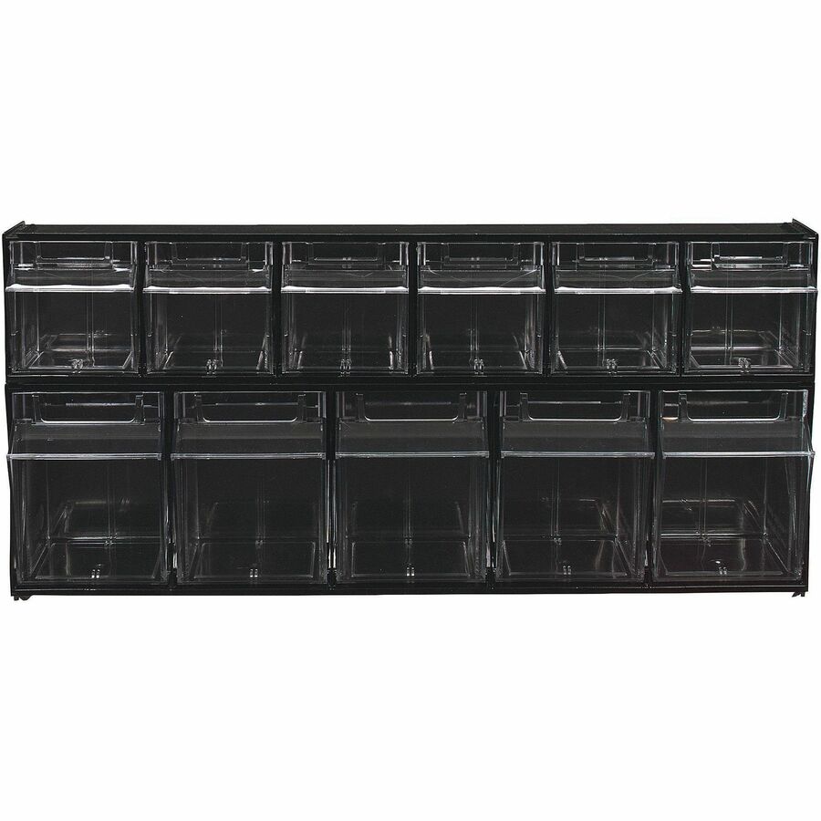 Deflecto Tilt Bin Interlocking Multi-Bin Storage Organizer