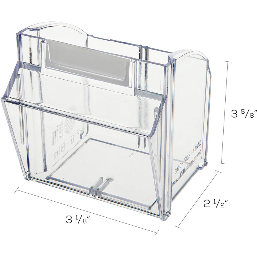Deflecto Tilt Bin Interlocking Multi-Bin Storage Organizer