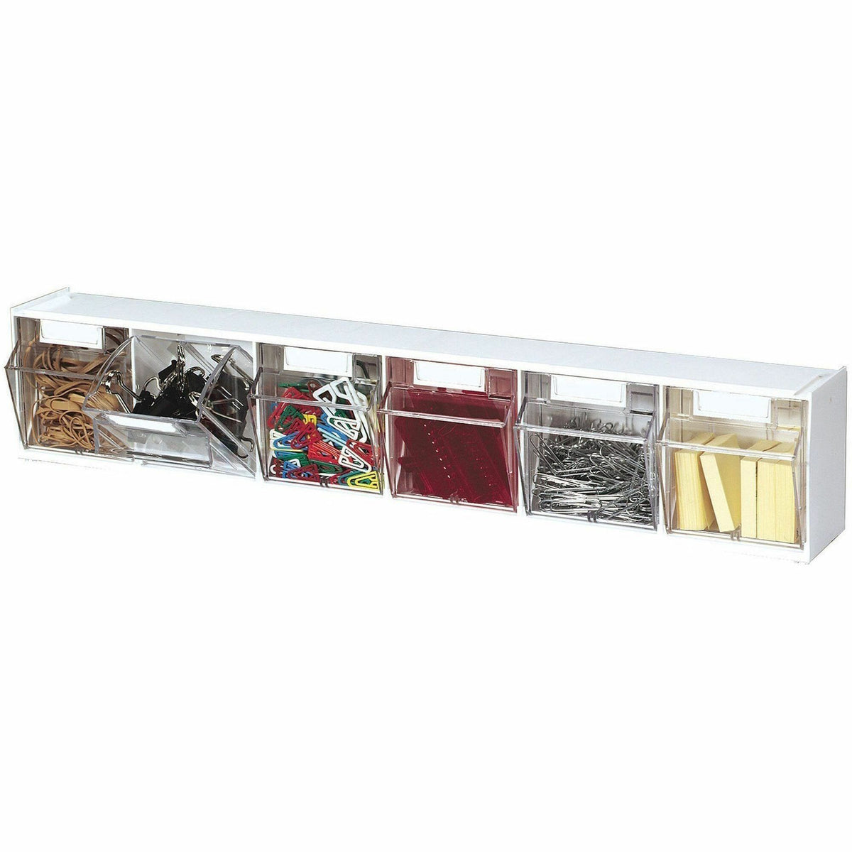 Deflecto Tilt Bin Interlocking Multi-Bin Storage Organizer