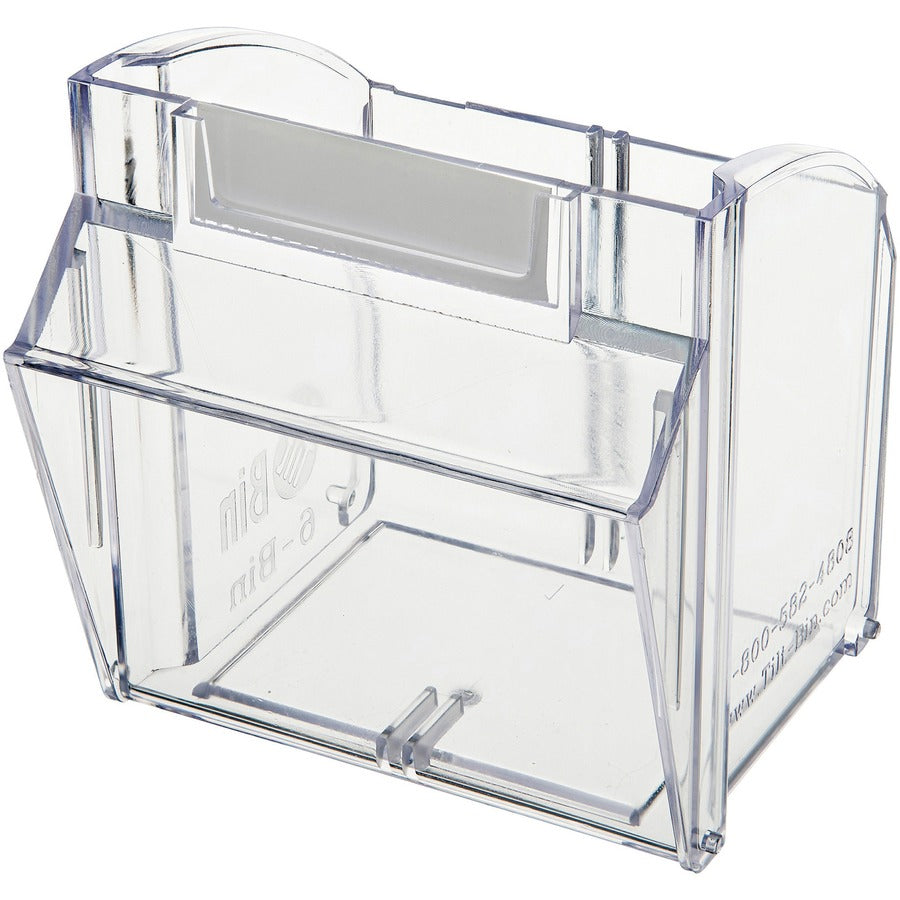 Deflecto Tilt Bin Interlocking Multi-Bin Storage Organizer