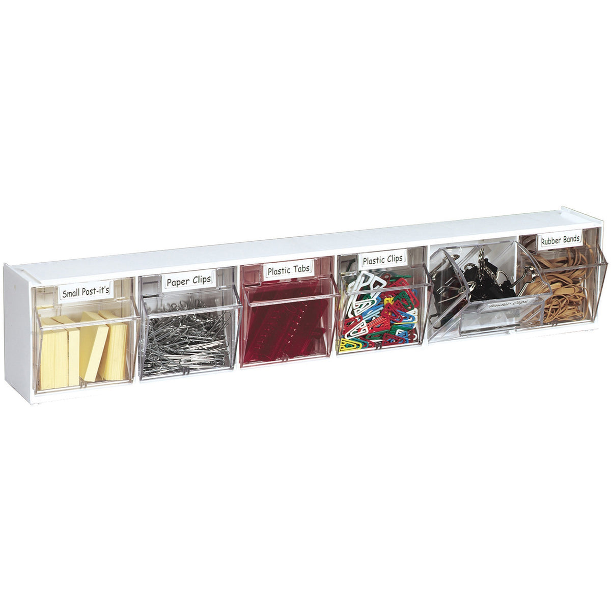 Deflecto Tilt Bin Interlocking Multi-Bin Storage Organizer