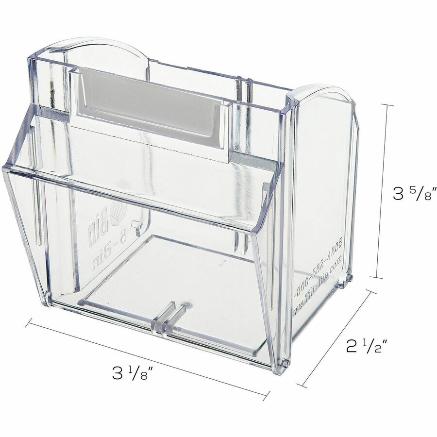 Deflecto Tilt Bin Interlocking Multi-Bin Storage Organizer