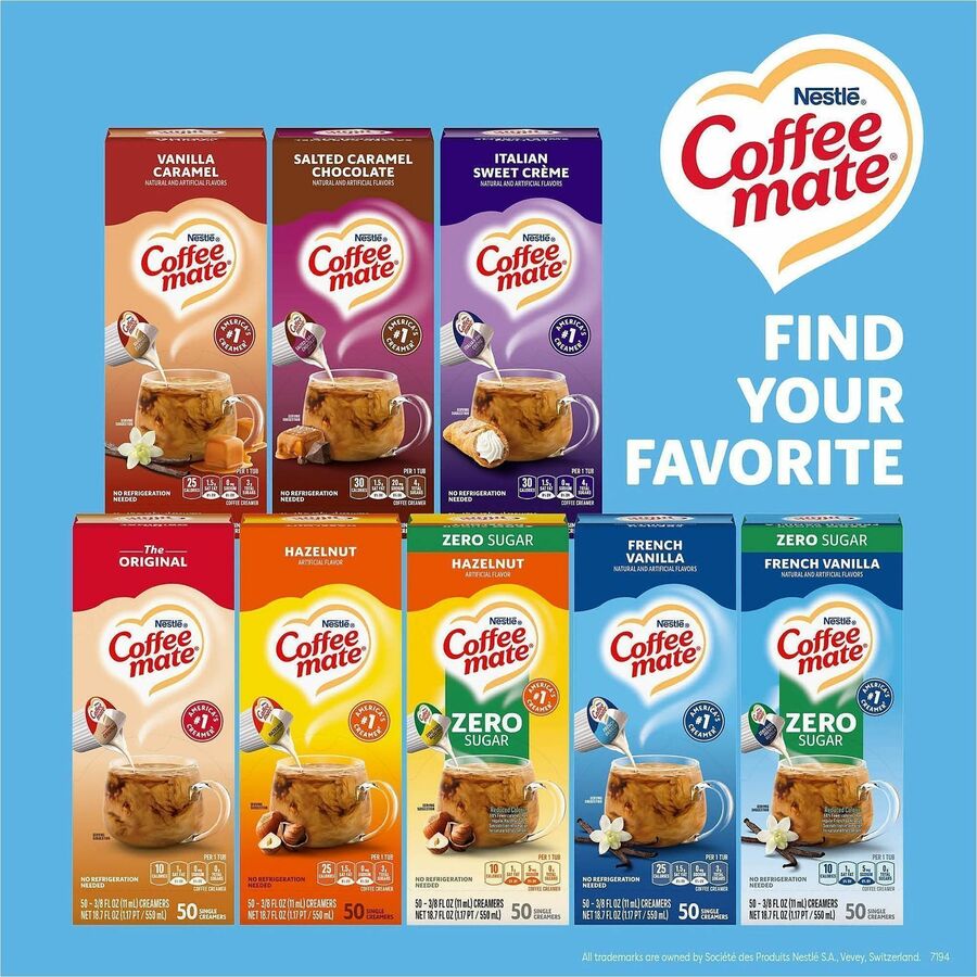 Coffee mate French Vanilla Nondairy Liquid Creamer Singles