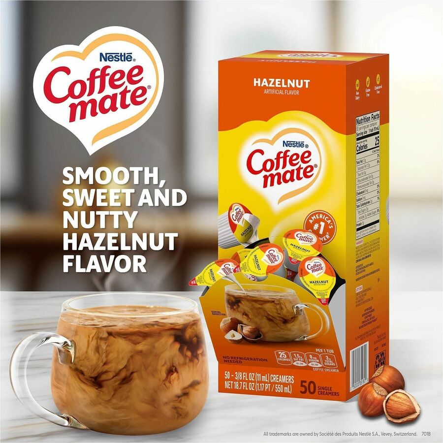 Coffee mate Hazelnut Nondairy Liquid Creamer Singles