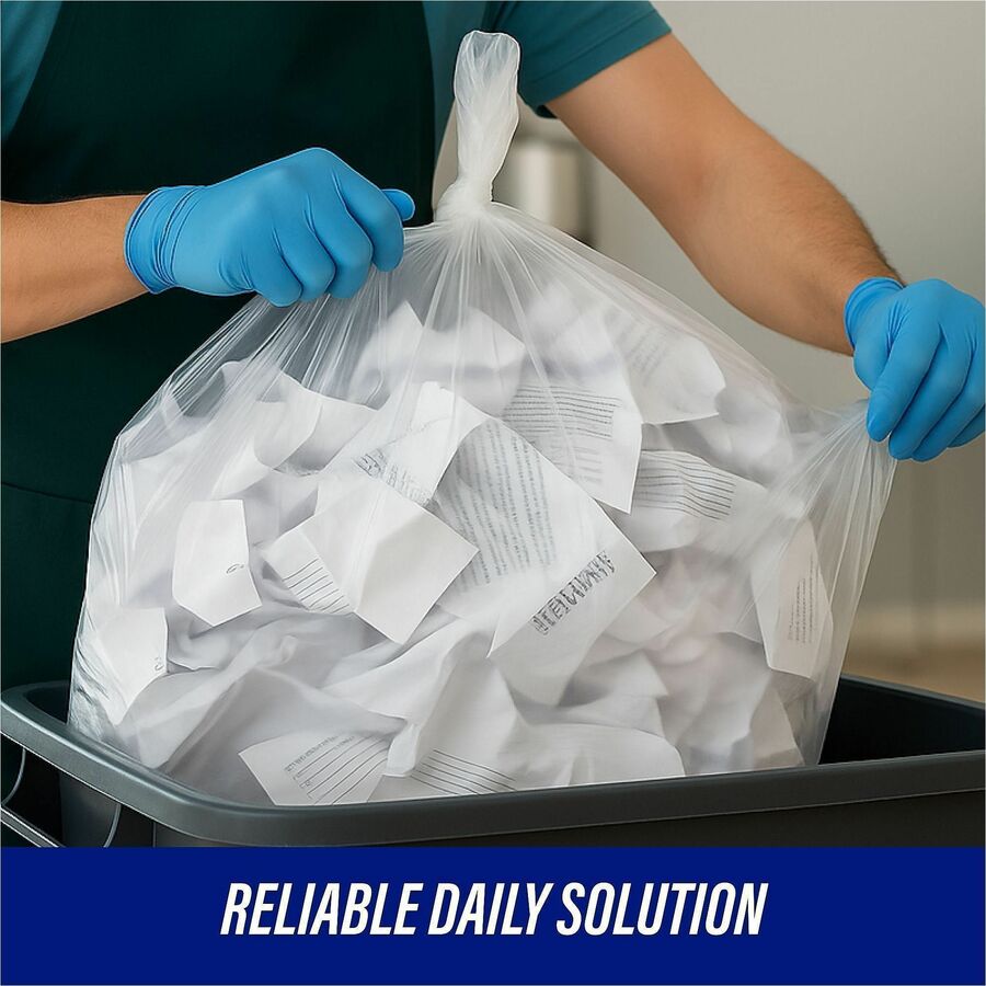 Genuine Joe Clear Trash Can Liners