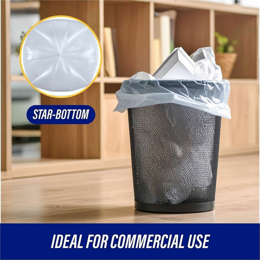 Genuine Joe Clear Trash Can Liners