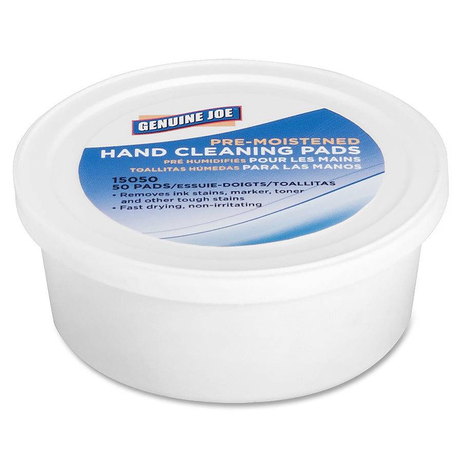 Genuine Joe Pre-moistened Hand Cleaning Pads