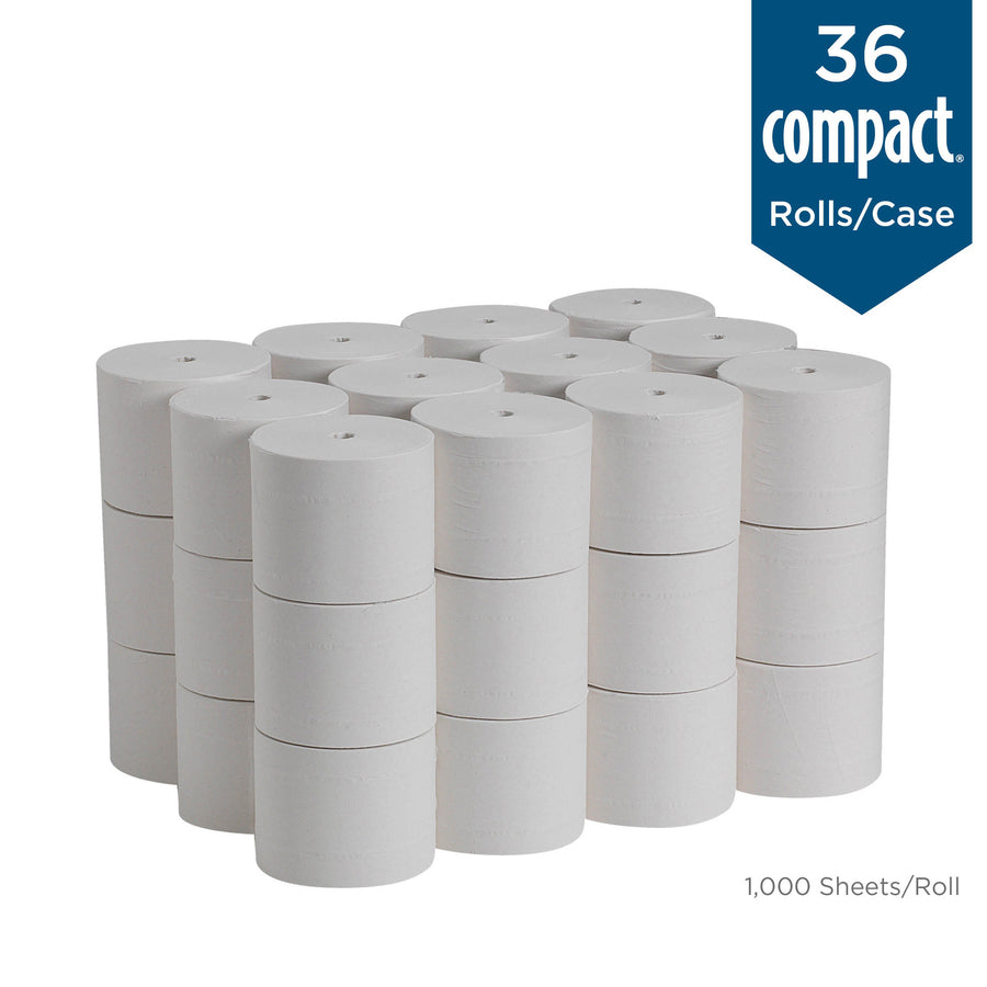 Compact Coreless Recycled Toilet Paper