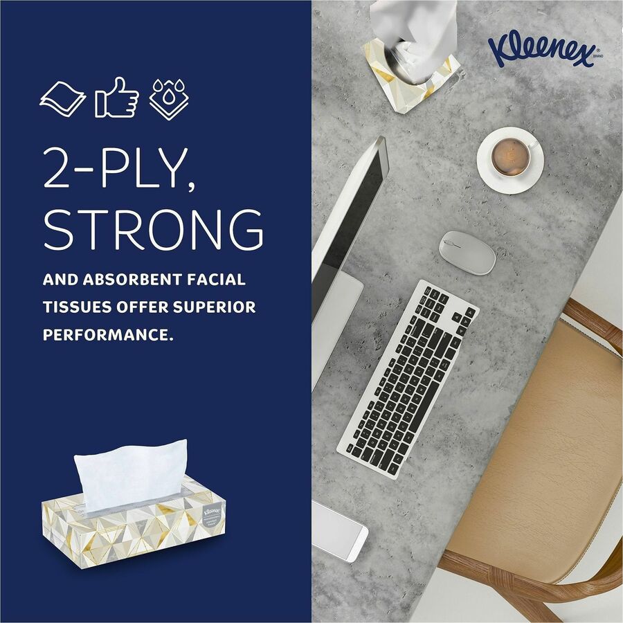Kleenex Professional Facial Tissue for Business - Flat Box