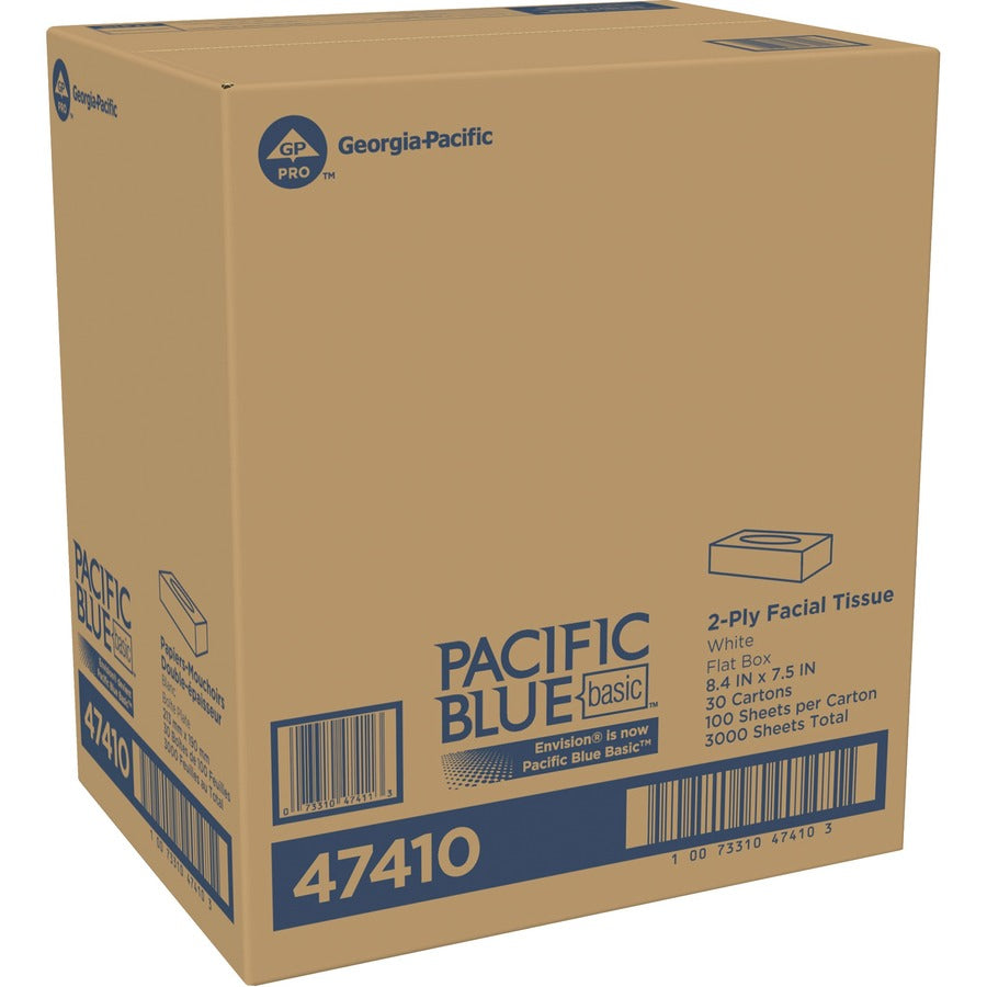 Envision Flat Box Facial Tissue