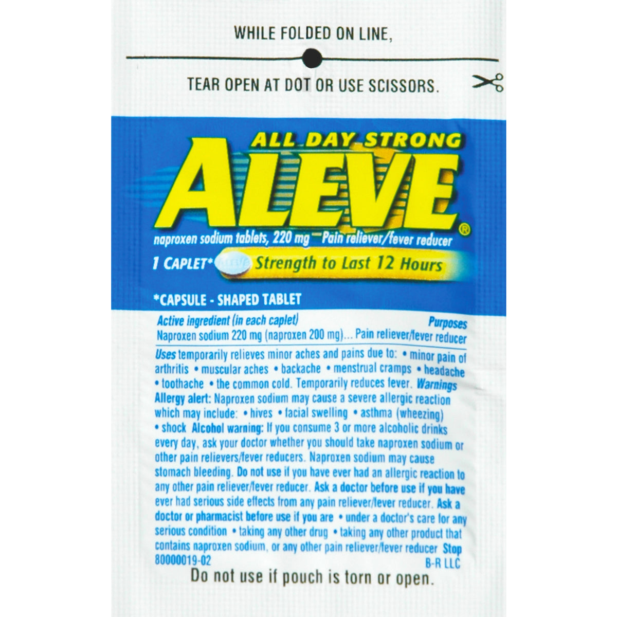 Aleve Pain Reliever/Fever Reducer Single-Dose Refills