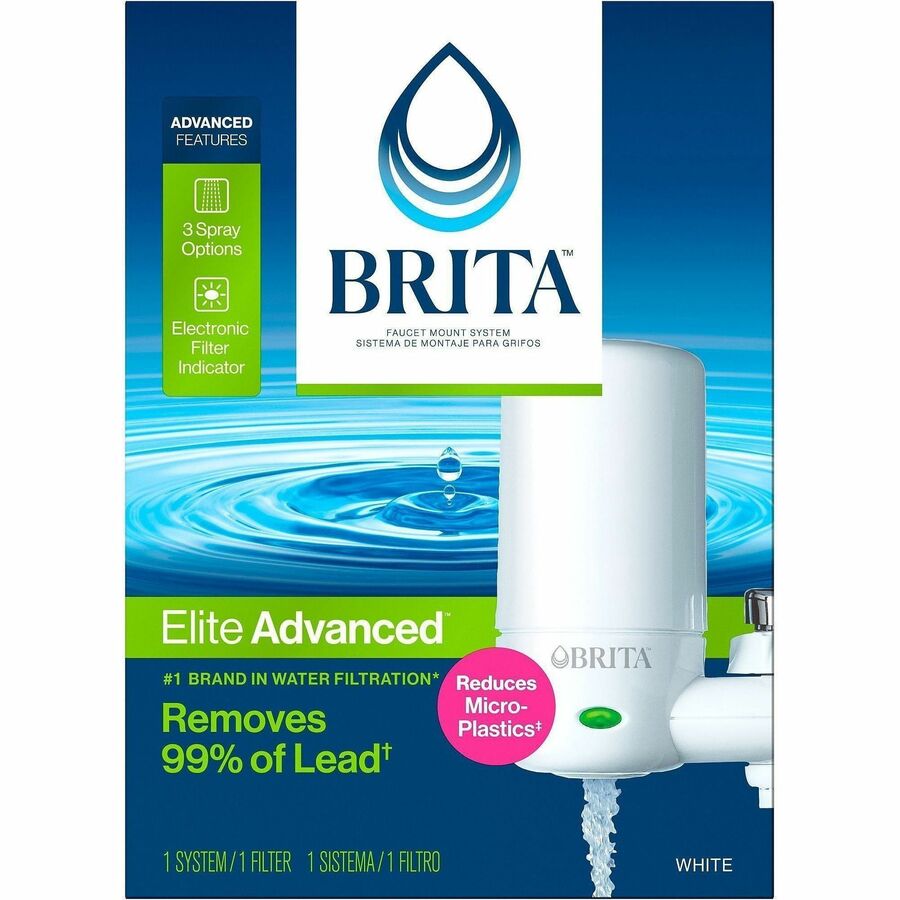 Brita Faucet Mount System with 1 Elite Advanced Replacement Filter