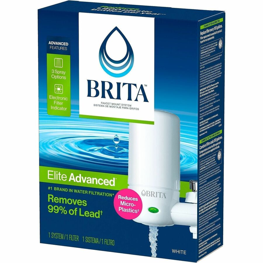 Brita Faucet Mount System with 1 Elite Advanced Replacement Filter