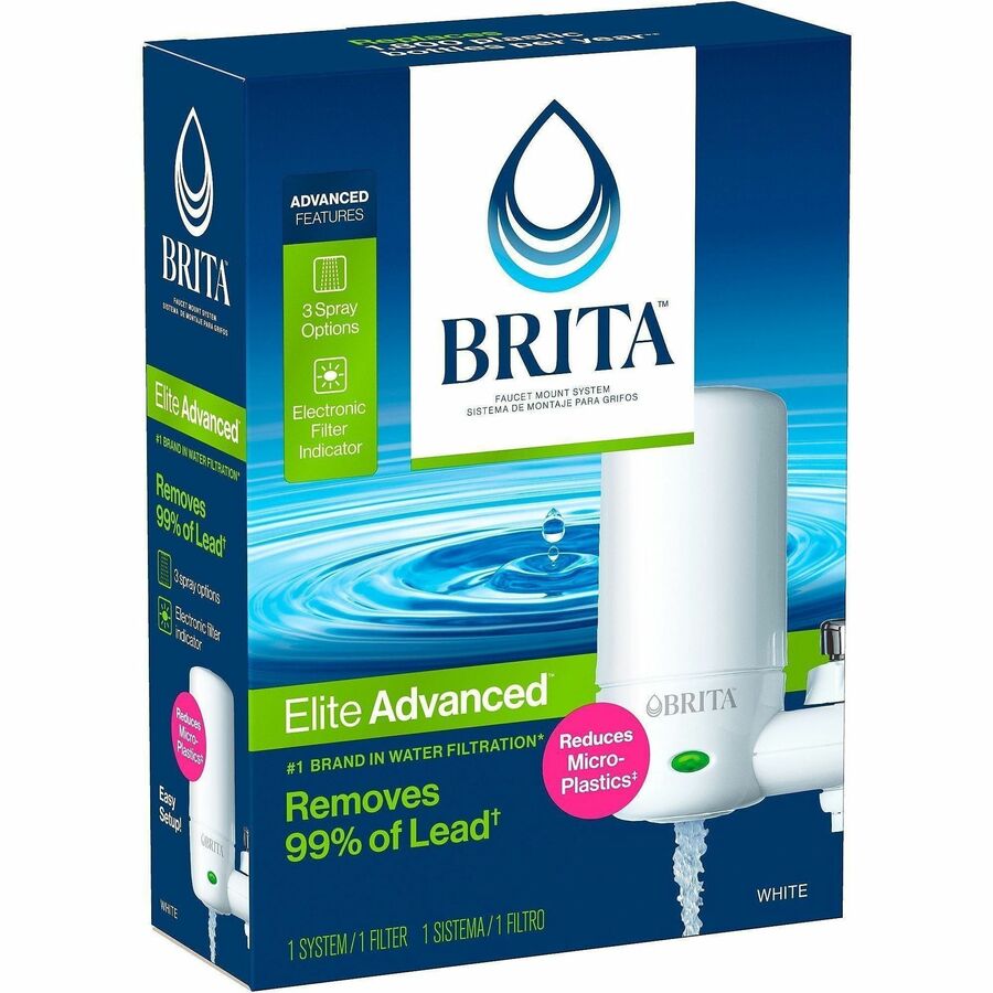 Brita Faucet Mount System with 1 Elite Advanced Replacement Filter