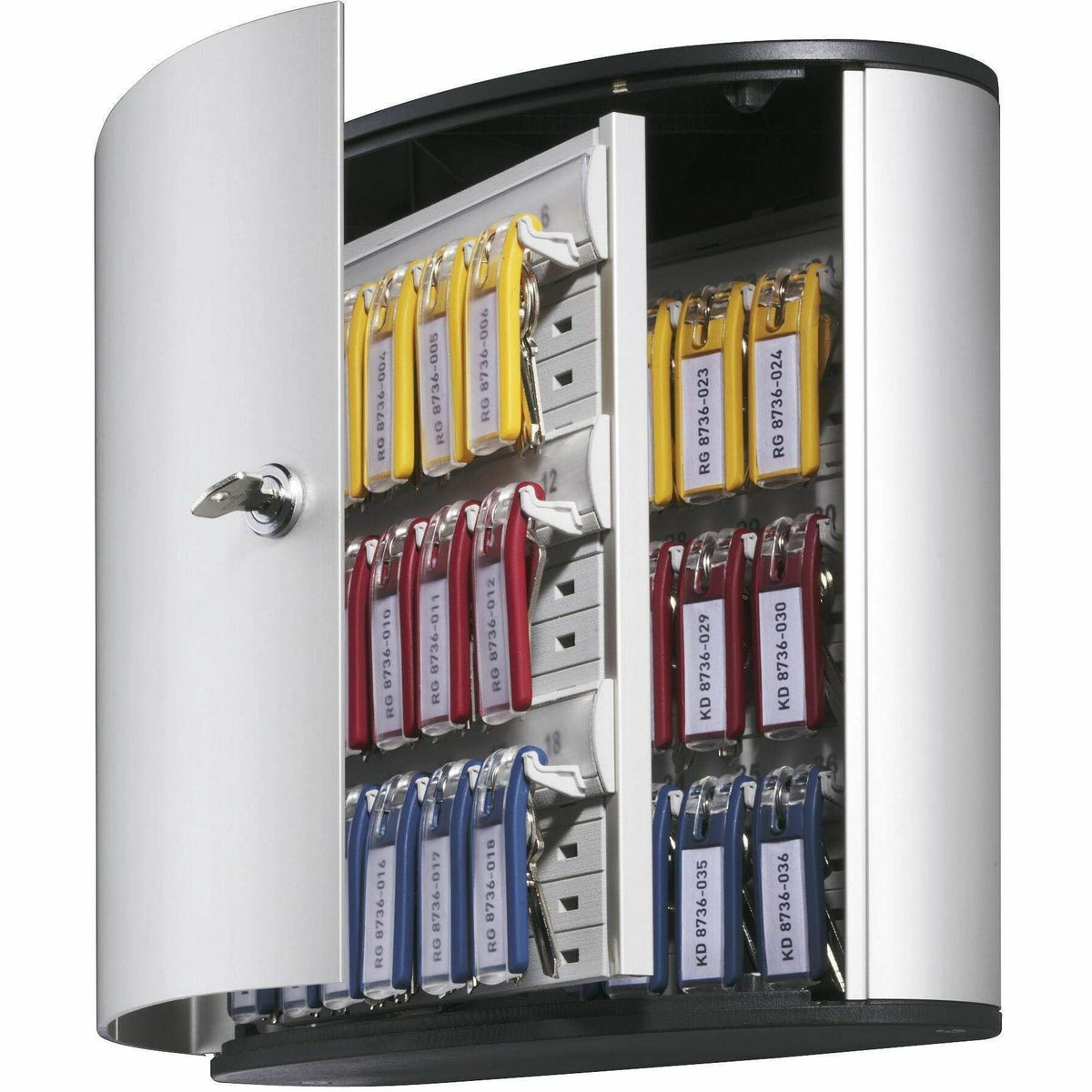 DURABLE 36 Key Brushed Aluminum Cabinet