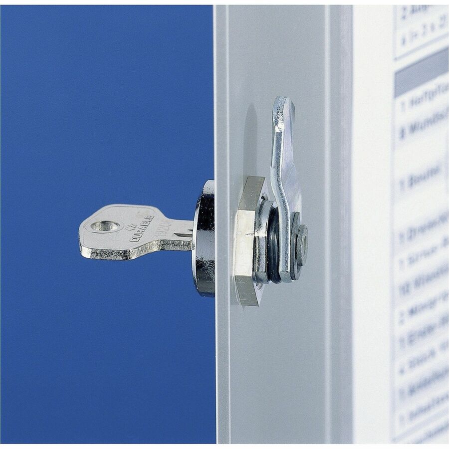 DURABLE 36 Key Brushed Aluminum Cabinet