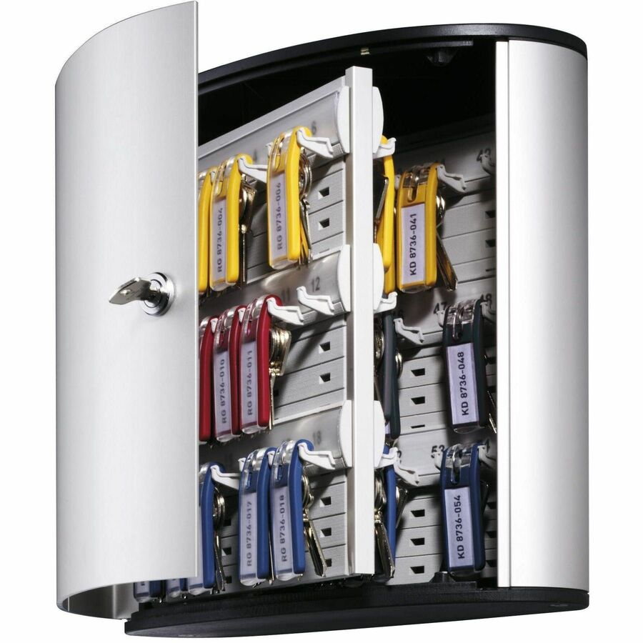 DURABLE 54 Key Brushed Aluminum Cabinet