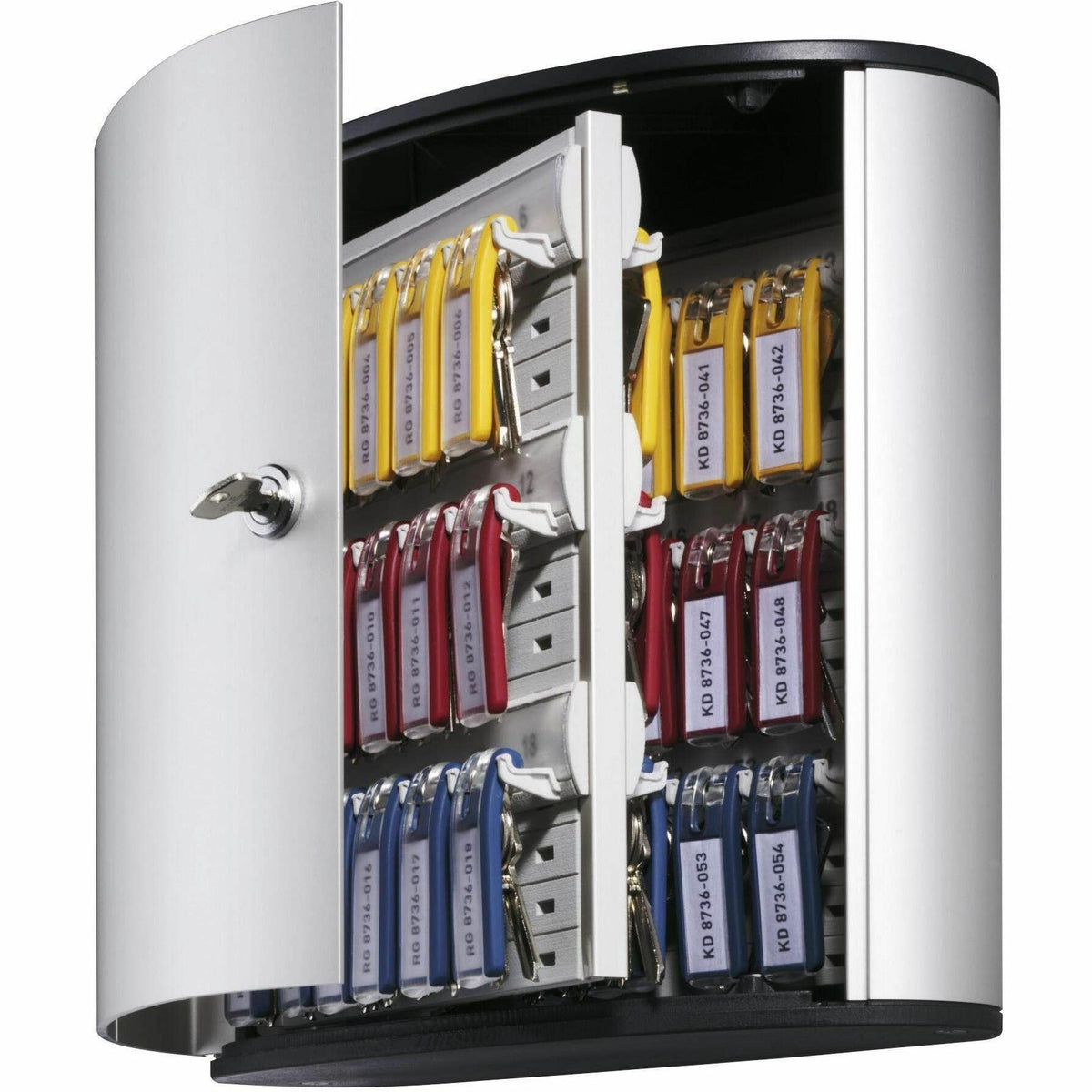DURABLE 54 Key Brushed Aluminum Cabinet
