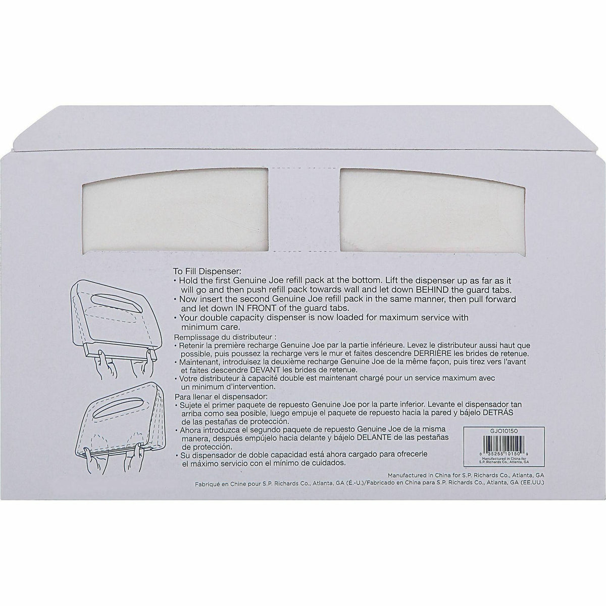 Genuine Joe Half-fold Toilet Seat Covers