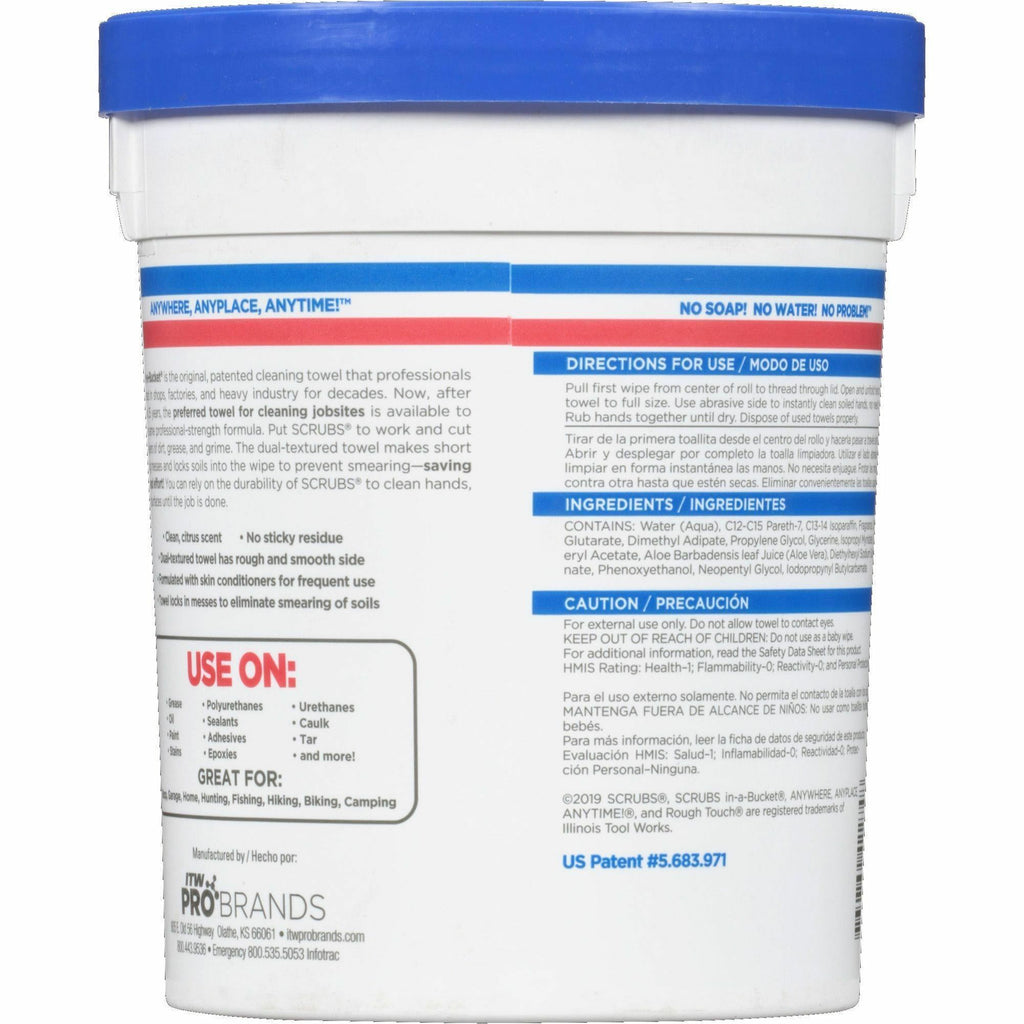 SCRUBS In-A-Bucket Hand Cleaner Towels