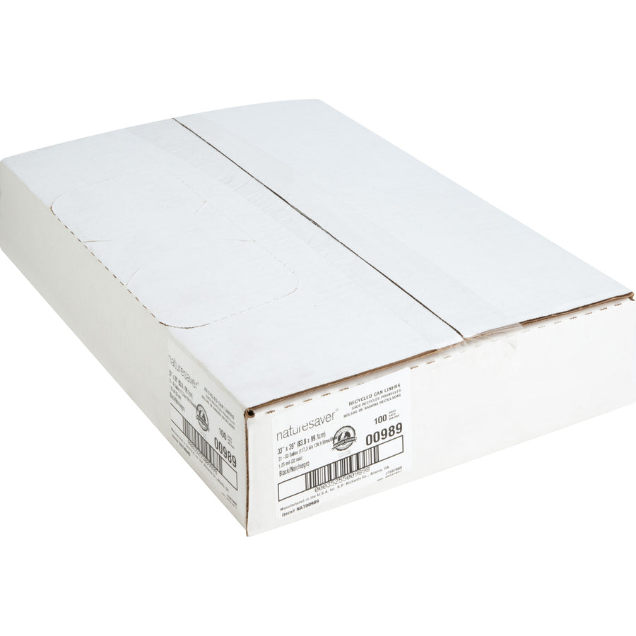 Nature Saver Black Low-density Recycled Can Liners