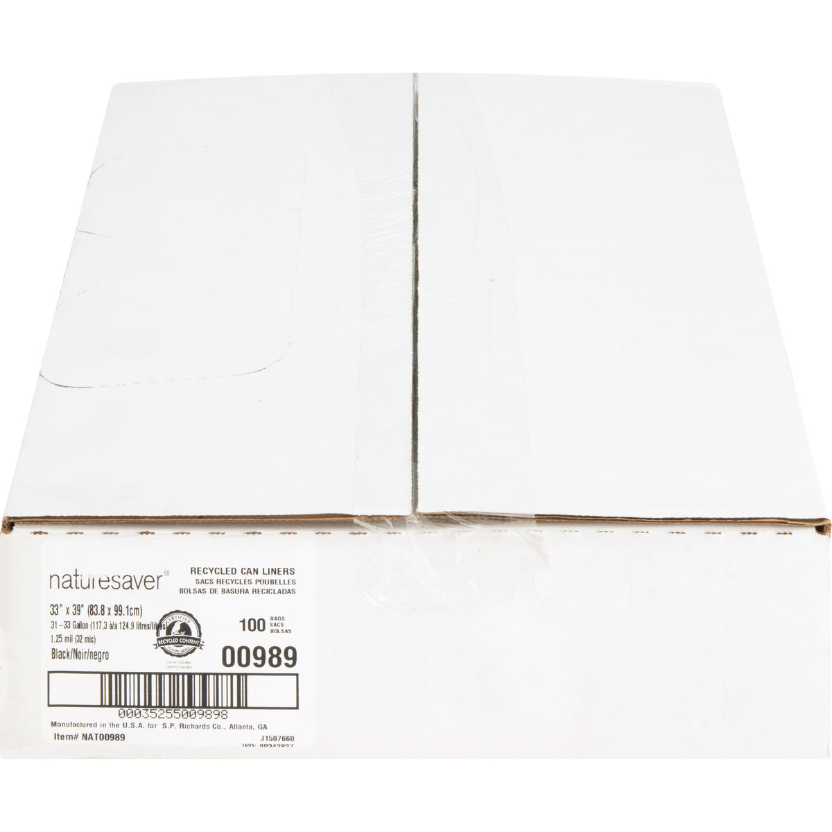 Nature Saver Black Low-density Recycled Can Liners