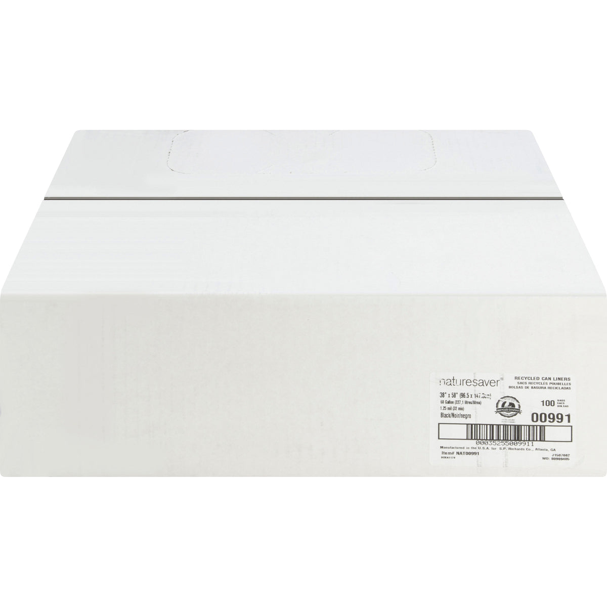 Nature Saver Black Low-density Recycled Can Liners