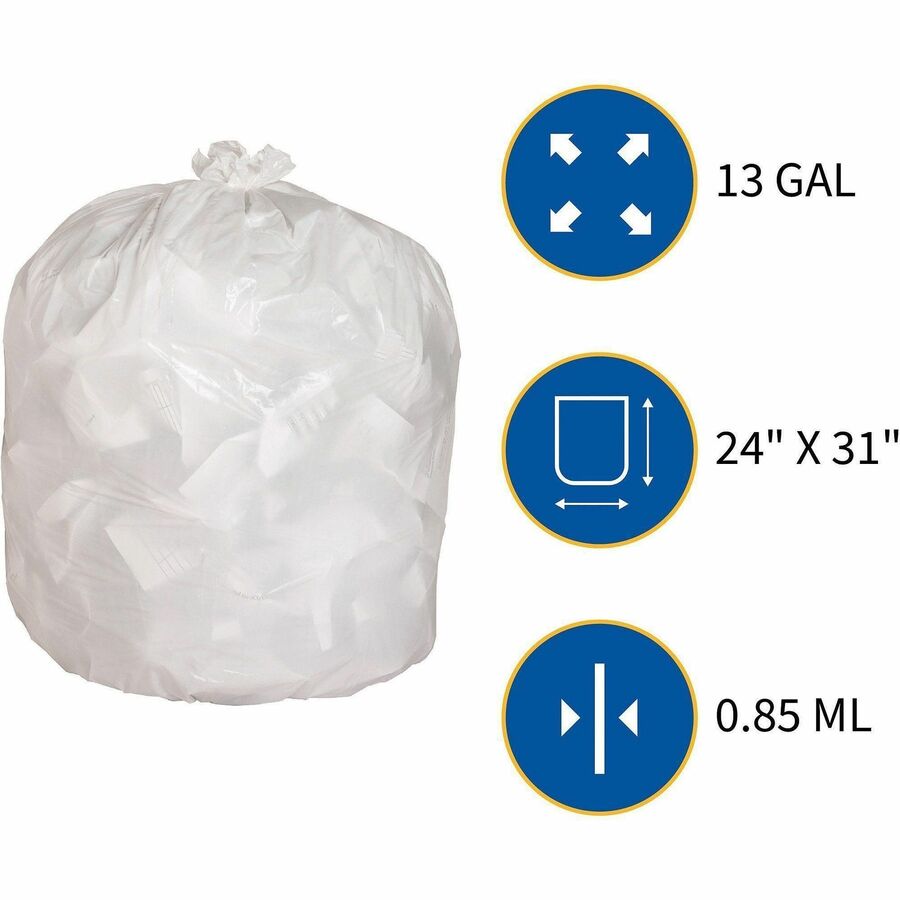 Genuine Joe Heavy-Duty Tall Kitchen Trash Bags