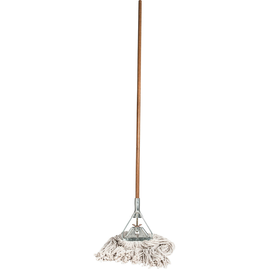 Genuine Joe Wood Handle Complete Wet Mop