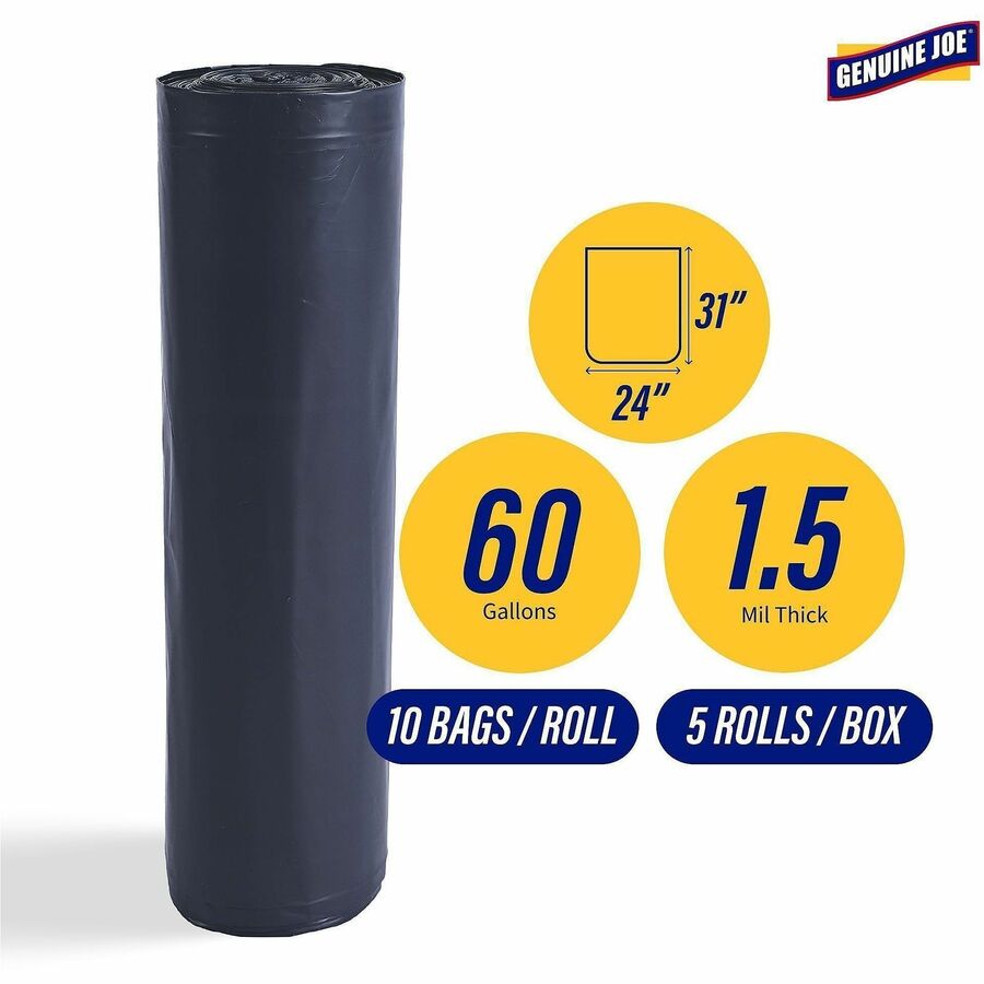 Genuine Joe Maximum Strength Trash Can Liner