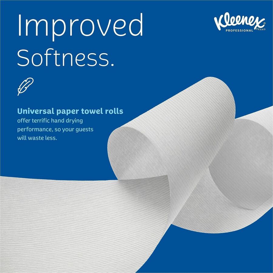 Kleenex Hard Roll Paper Towels with Premium Absorbency Pockets