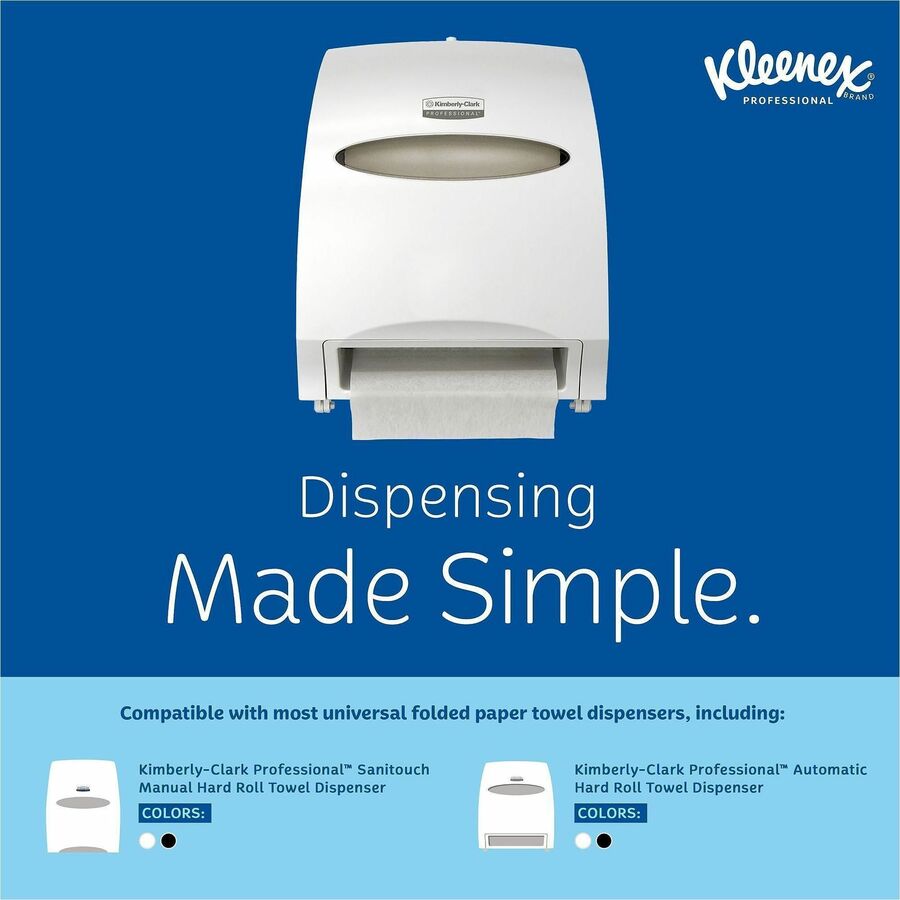 Kleenex Hard Roll Paper Towels with Premium Absorbency Pockets