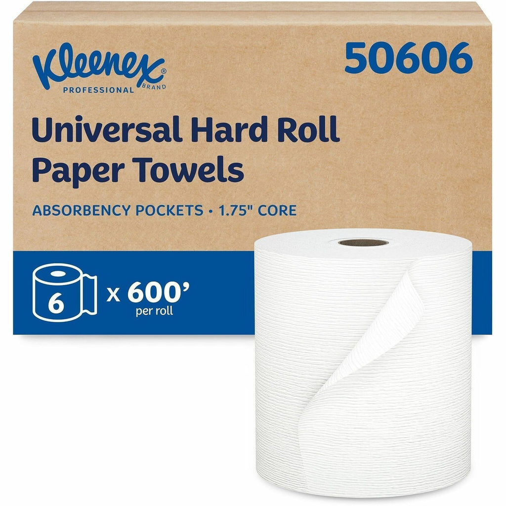 Kleenex Hard Roll Paper Towels with Premium Absorbency Pockets