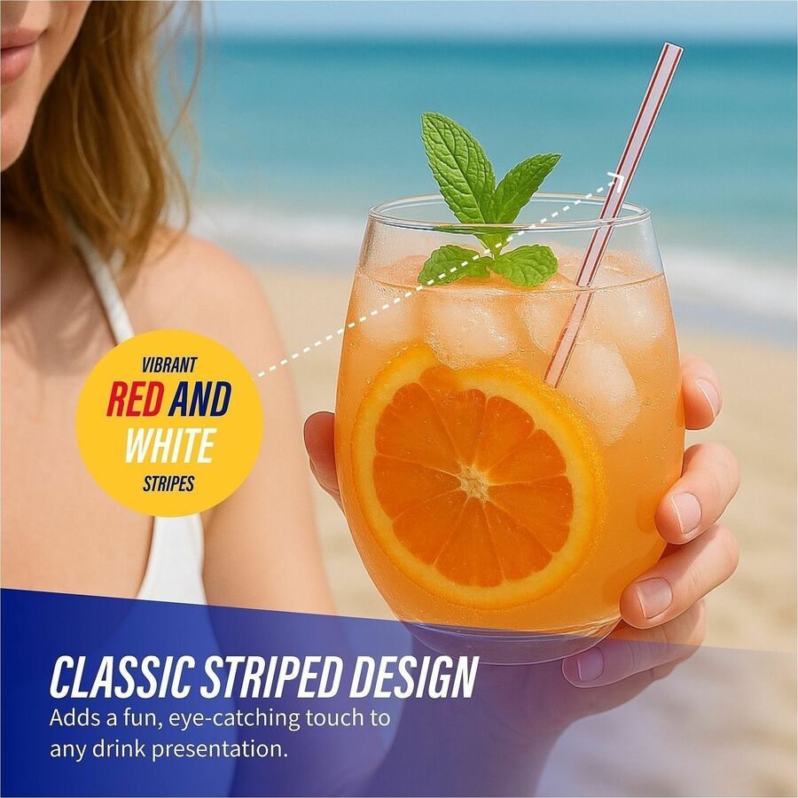 Genuine Joe 5-1/2" Plastic Stir Stick/Straws