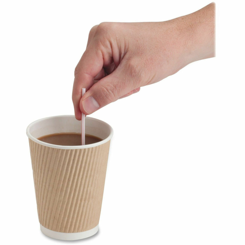 Genuine Joe 5-1/2" Plastic Stir Stick/Straws