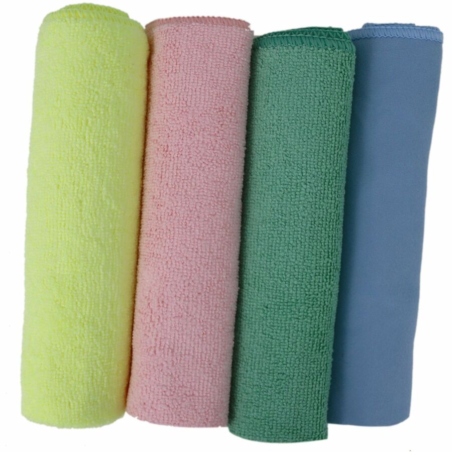 Genuine Joe Color-coded Microfiber Cleaning Cloths