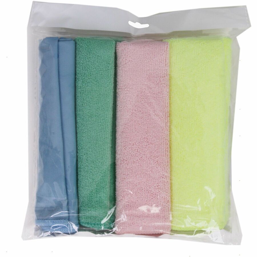 Genuine Joe Color-coded Microfiber Cleaning Cloths