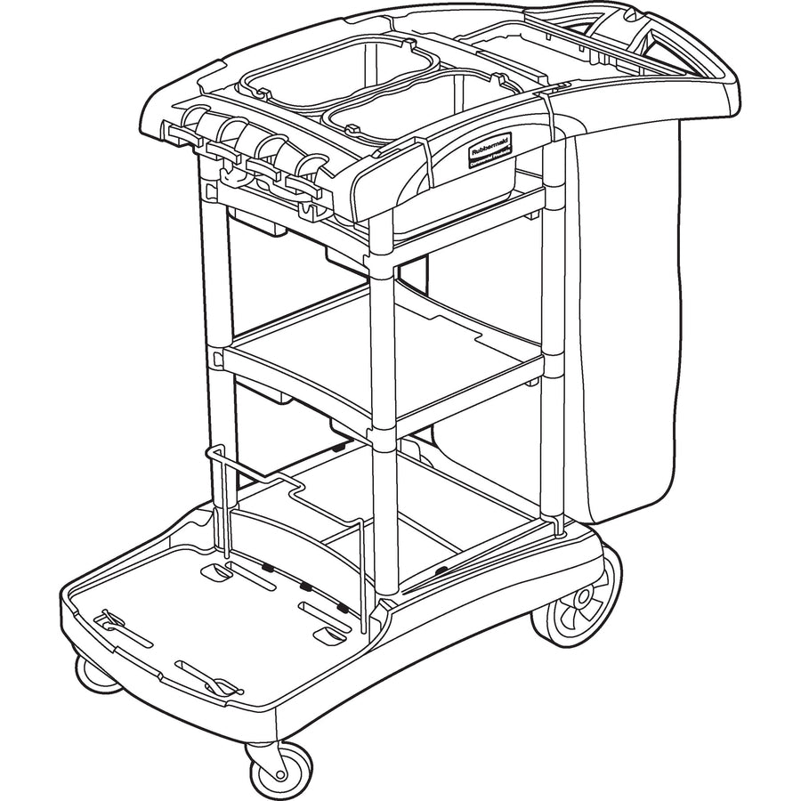 Rubbermaid Commercial High Capacity Cleaning Cart