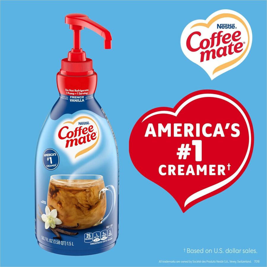 Coffee mate French Vanilla Liquid Concentrate Coffee Creamer - Pump Bottle
