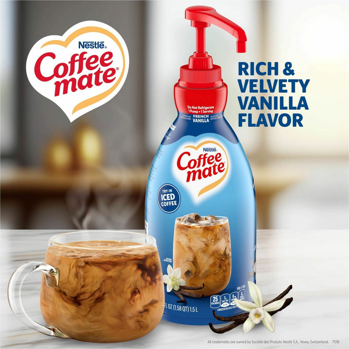 Coffee mate French Vanilla Liquid Concentrate Coffee Creamer - Pump Bottle