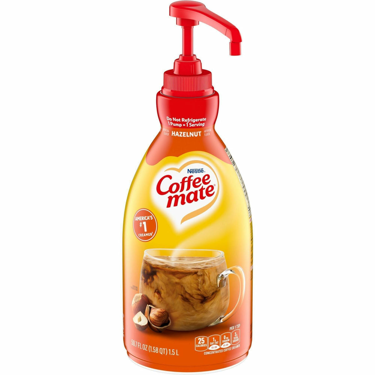 Coffee mate Hazelnut Liquid Concentrate Coffee Creamer - Pump Bottle