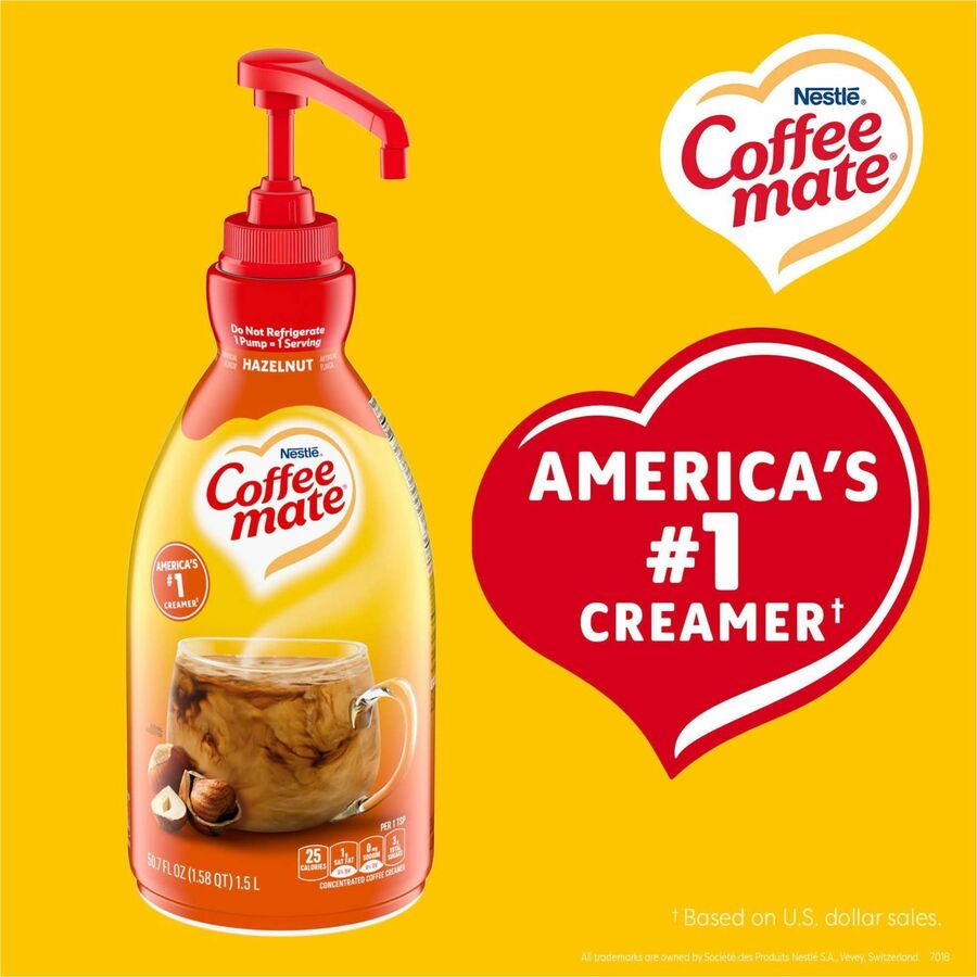 Coffee mate Hazelnut Liquid Concentrate Coffee Creamer - Pump Bottle