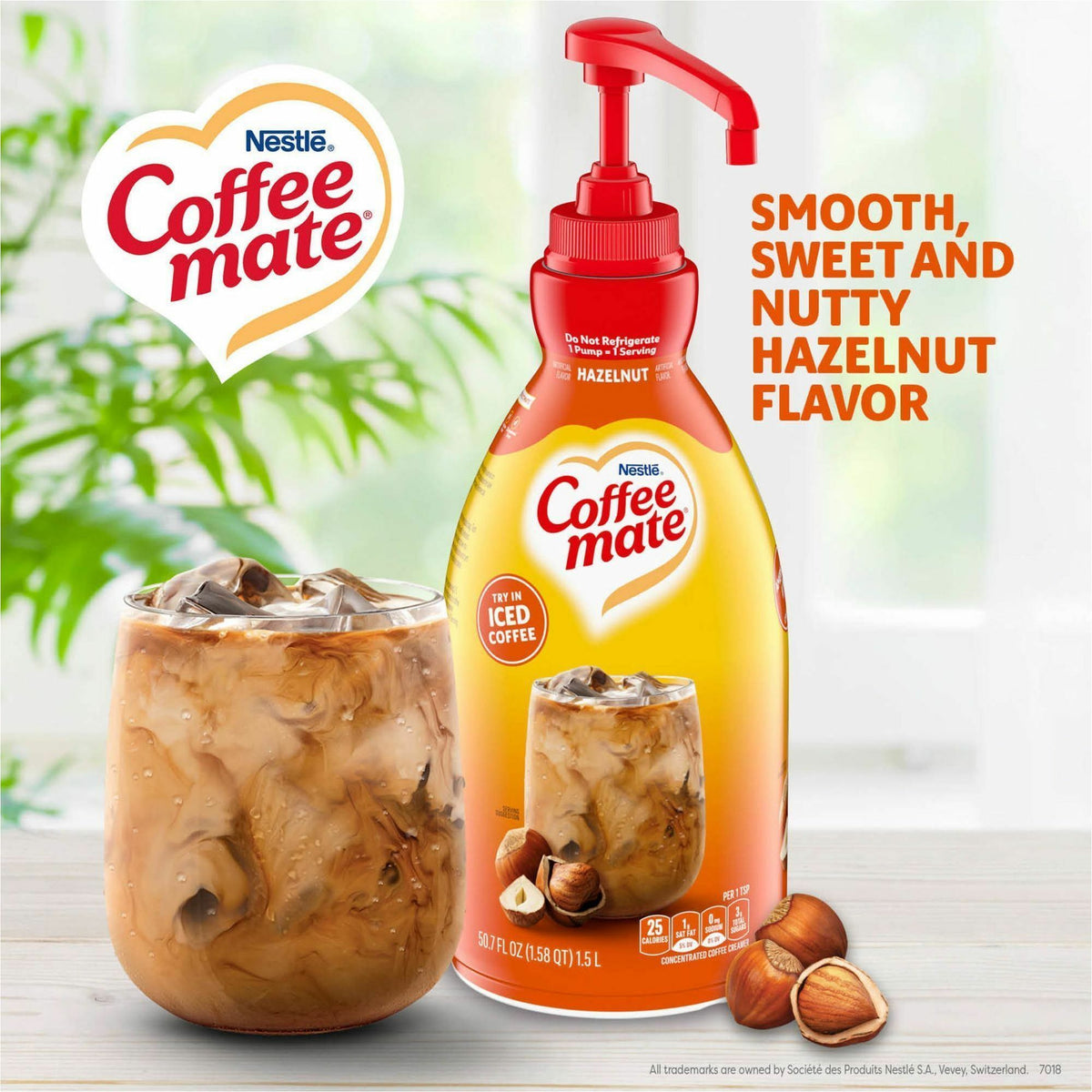 Coffee mate Hazelnut Liquid Concentrate Coffee Creamer - Pump Bottle
